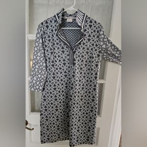 Gretchen Scott Designs Black and White Patterned Dress